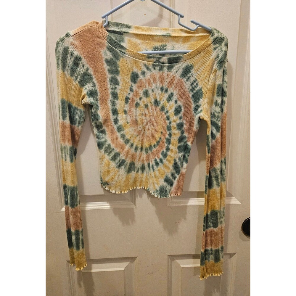The OG Tee Collection Shrunken Tee Size XS Juniors Tie Dye Long Sleeve